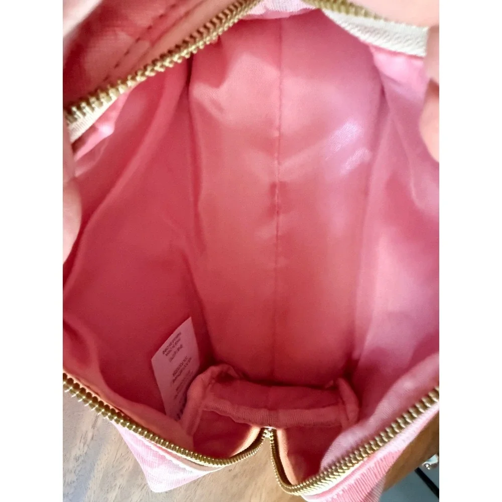 Ted Baker London Pink Floral Makeup Bag Cosmetic Case Travel Set NWT